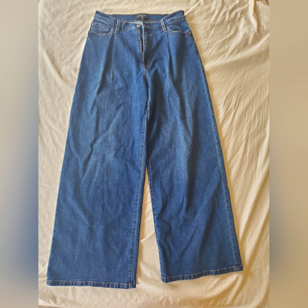 Banana Republic Wide Leg Blue Jeans